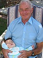 Great Grandpa Jack lets Griffin enjoy a nap.