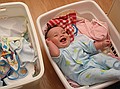Clean laundry, clean baby!
